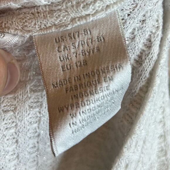 5 for $25🔥Waffle Knit Long Sleeve Half Button Shirt Girls Size (7-8) - Picture 5 of 8